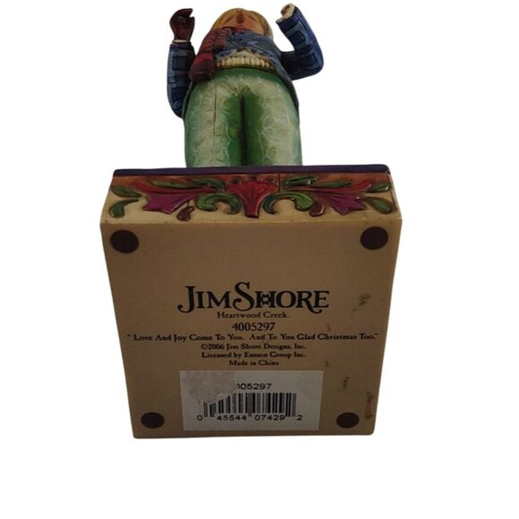 Jim Shore "Love And Joy Come To You And To You Glad Christmas Too" Caroler - Picture 5 of 15